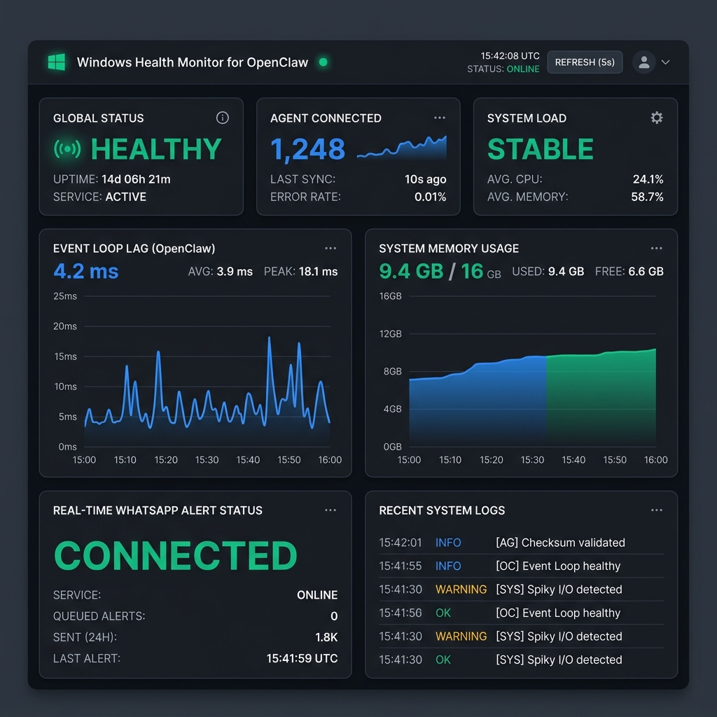 Windows Health Monitor for OpenClaw